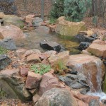 Waterfall comes from several sources for greater impact