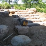 rock steps, rock path, walkway