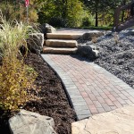 pavers, landscape, rocks