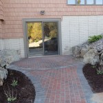 Paved walk to door