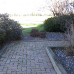 Paver path before